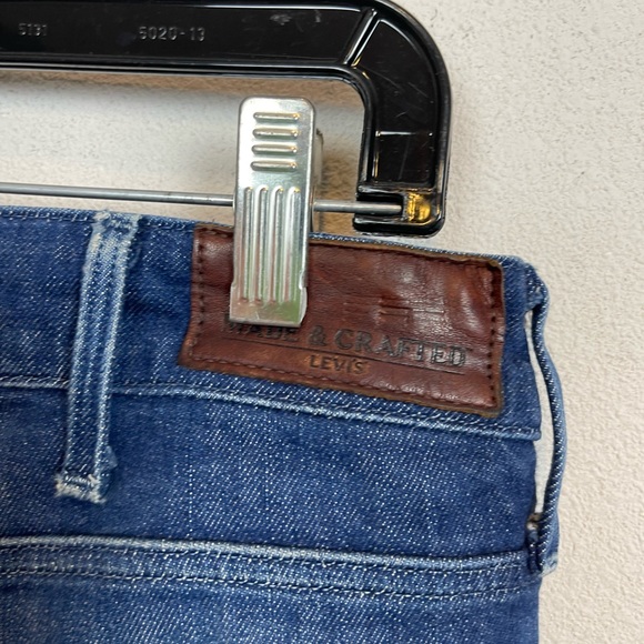 Levi’s Made & Crafted Stitch High Slim Dark Wash Denim Jean size 32X30 - Picture 3 of 8